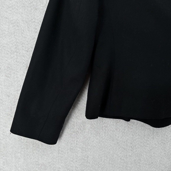 Pendleton 100% Virgin Wool Blazer Jacket SZ 6 Black Double Breasted Gold Buttons - Picture 9 of 14